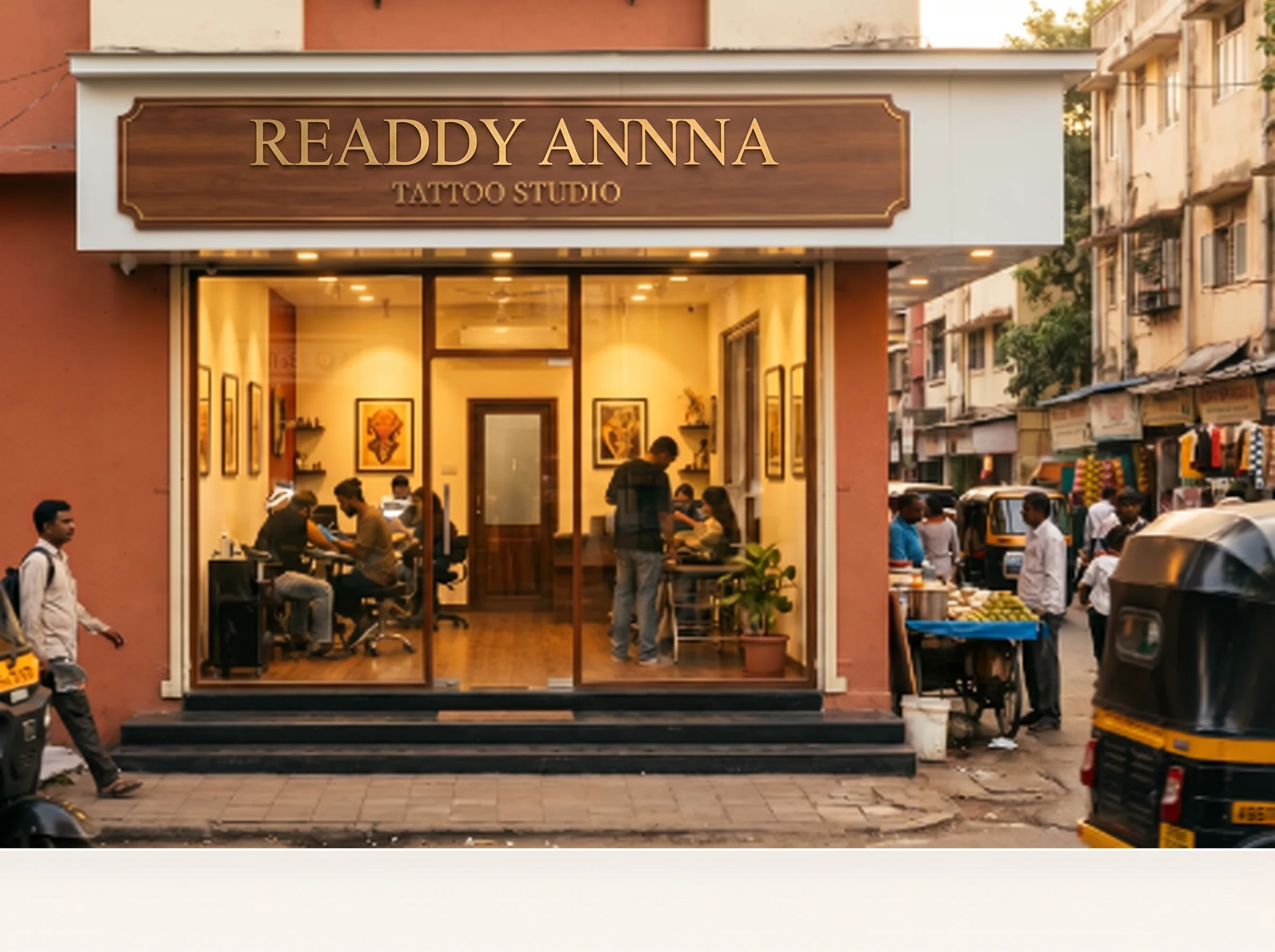 READDY ANNNA tattoo studio exterior in Kolkata